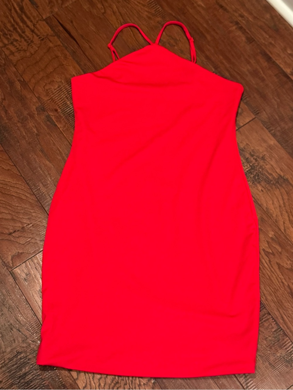 Derek Heart Bright Red Spaghetti-Strap Mini Dress